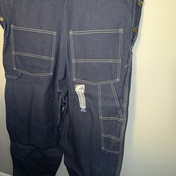 Vintage NOS OshKosh B’gosh Men’s Denim Bib Overalls – Size 42x34 – Made in USA – - Picture 6 of 16